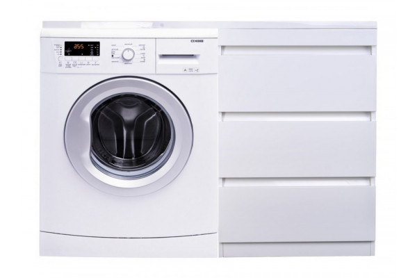 Тумба с раковиной Style Line Даллас 110 R (3 ящ.) Люкс Plus белая