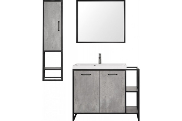 Комплект мебели Style Line Лофт Classic 80/100 L бетон