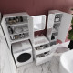 Тумба с раковиной Style Line Марелла 60 Люкс Plus белый глянец