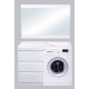 Тумба с раковиной Style Line Даллас 110 L (3 ящ.) Люкс Plus белая