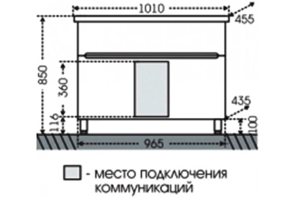 Тумба для комплекта СанТа Лондон 100 напольная с ящиками, с доводчиками