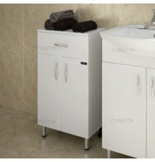 Тумба СанТа TH 45 2 двери, 1 ящик, матовая, напольная, с доводчиками
