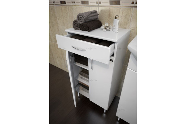 Тумба СанТа TH 60 2 двери, 1 ящик, матовая, напольная, с доводчиками