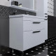 Мебель для ванной СанТа Калипсо NEW 100 напольная 2 ящика с доводчиками, ручки хром