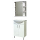 Тумба с раковиной СанТа Сити 60, напольная, с дверками, ручки хром