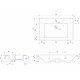 Мебельная раковина СанТа Kirovit Оскар 85 цвет белый, на тумбу