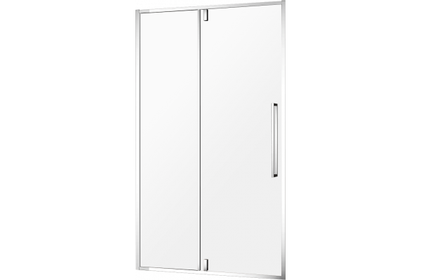 Душевая дверь в нишу AQUAme AQM7108-12 120 см, профиль хром, стекло прозрачное
