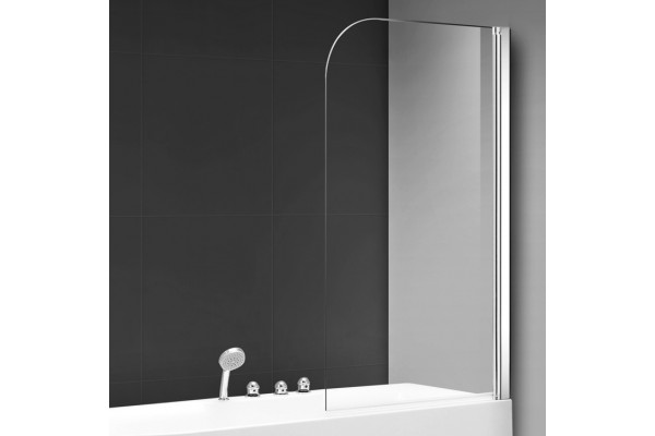 Шторка на ванну AQUAme AQM2851 80х140, профиль хром