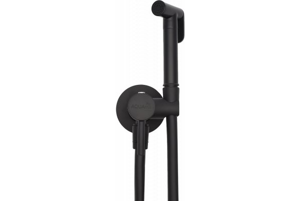 Гигиенический душ AQUAme AQM6020MB со смесителем, С ВНУТРЕННЕЙ ЧАСТЬЮ, matt black