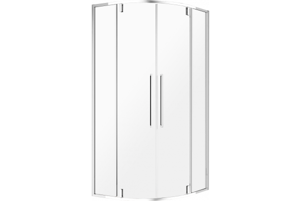Душевой уголок AQUAme AQM7101-9 90х90, профиль хром
