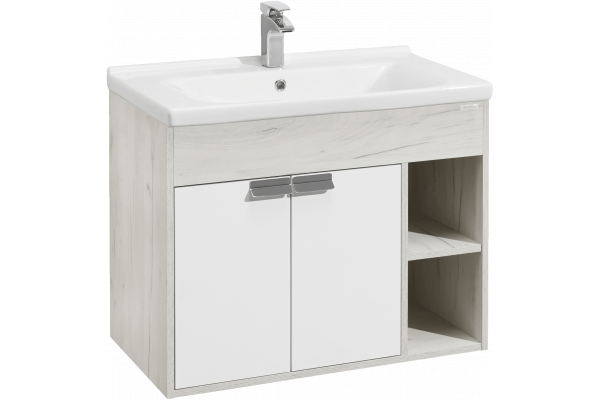 Тумба с раковиной AQUATON Флай 80 дуб крафт
