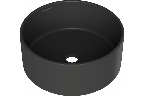 Раковина Aqueduto Espiral ESP0140 40 см, черная матовая