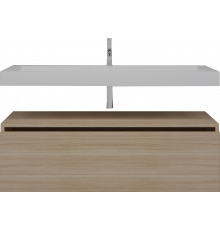 Тумба с раковиной Armadi Art Flat 120 подвесная, light oak