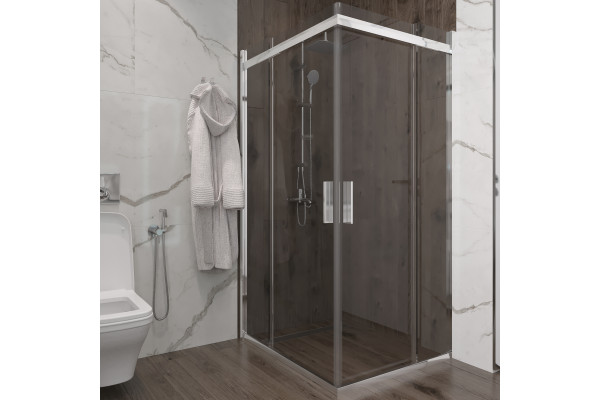 Душевой уголок Artemis Agave Slim 230 6.915.100.0230.100.10.88 100x100 см, профиль хром