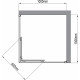 Душевой уголок Artemis Agave Slim 230 6.915.100.0230.100.10.88 100x100 см, профиль хром