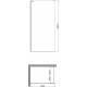 Душевая перегородка Artemis Akabe 571 6.940.006.0571.90.10.91 90x200, профиль черный
