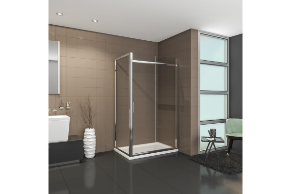 Душевой уголок Artemis Agave 110 130х90 см, хром