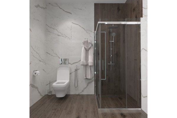 Душевой уголок Artemis Agave Slim 230 6.915.100.0230.090.10.88 90x90 см, профиль хром