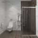 Душевой уголок Artemis Agave Slim 230 6.915.100.0230.090.10.88 90x90 см, профиль хром