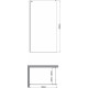 Душевая перегородка Artemis Akabe 571 6.940.006.0571.110.10.91 110x200, профиль черный