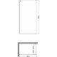 Душевая перегородка Artemis Akabe 571 6.940.006.0571.120.10.91 120x200, профиль черный