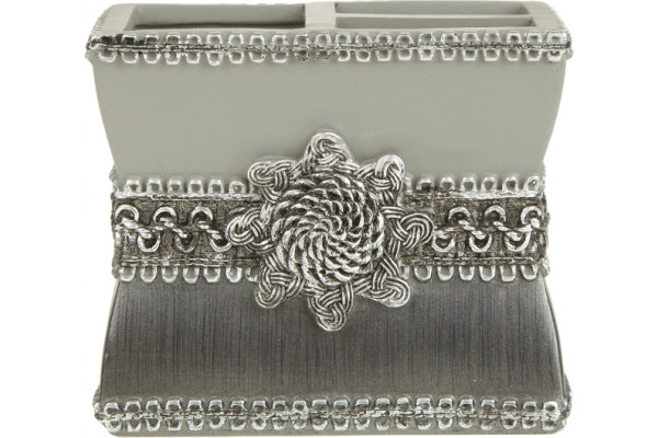 Стакан Avanti Braided Medallion Silver для зубных щеток