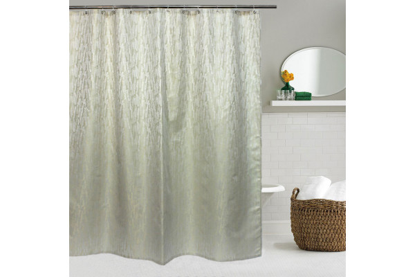 Штора для ванной Bath Plus Decor collection JAC1504 180x200 кремовая, бежевая