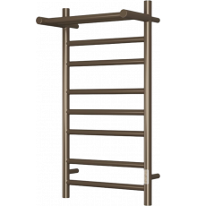 Полотенцесушитель электрический Bauedge Stil Shelf DB-0021, 40х80, бронза