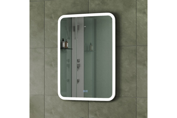 Зеркало Bauedge Stil 50х70, с подсветкой и антизапотевателем, сенсорное