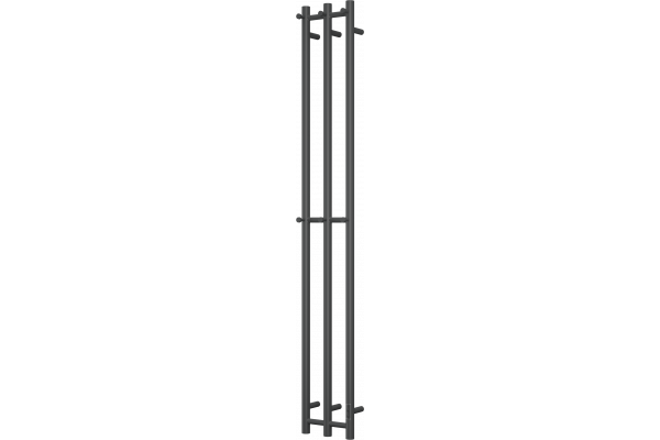 Полотенцесушитель электрический Bauedge Stella DB-0062, 12х160, черный матовый