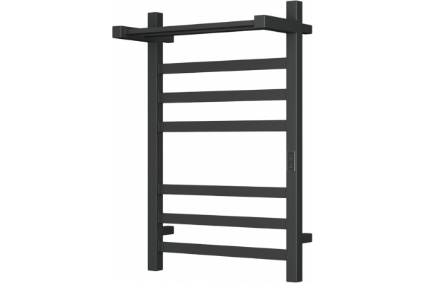 Полотенцесушитель электрический Bauedge Hotel Shelf DB-0006 50х80, черный матовый