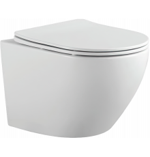 Унитаз подвесной Bauedge Bau Dream PRO-2 безободковый, с микролифтом, белый