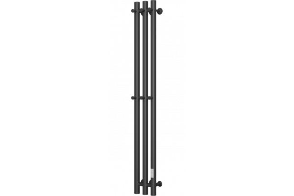Полотенцесушитель электрический Bauedge M0057 120х12 черный матовый