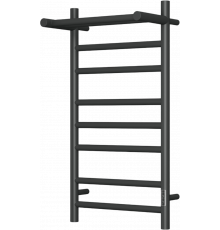 Полотенцесушитель электрический Bauedge Stil Shelf DB-0022 40х80, черный матовый