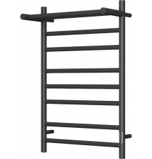 Полотенцесушитель электрический Bauedge Stil Shelf DB-0026 50х80, черный матовый