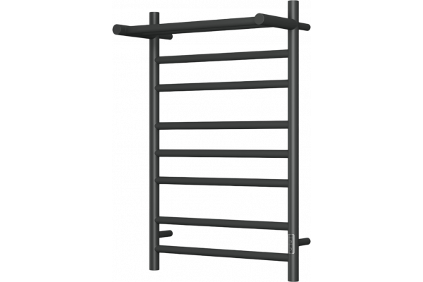 Полотенцесушитель электрический Bauedge Stil Shelf DB-0026 50х80, черный матовый