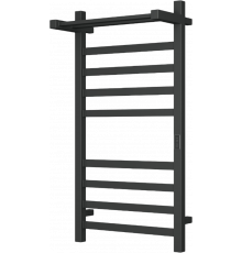 Полотенцесушитель электрический Bauedge Hotel Shelf DB-0003 50х100, черный матовый