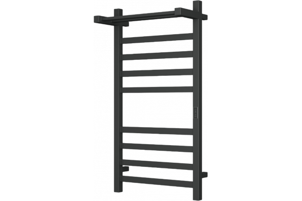 Полотенцесушитель электрический Bauedge Hotel Shelf DB-0003 50х100, черный матовый