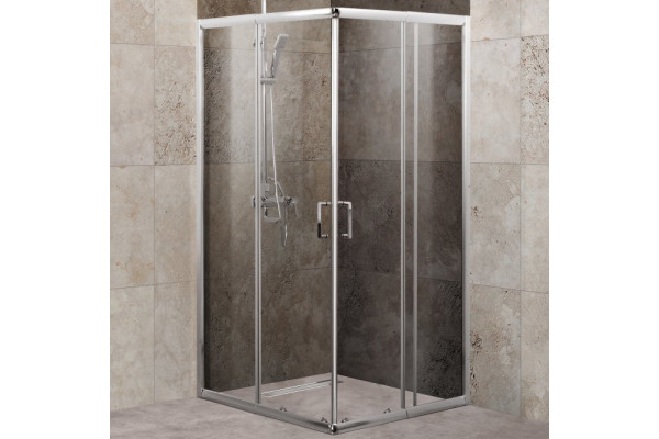 Душевой уголок BelBagno Unique A-2-75/90-C-Cr стекло прозрачное