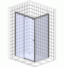 Душевой уголок BelBagno Uno Uno-195 AH 1 120/90 C Cr