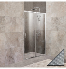 Душевая дверь в нишу BelBagno Unique BF-1-100/115-P-Cr стекло punto
