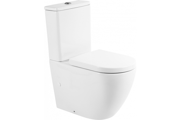 Унитаз-компакт BelBagno Sfera-r BB2141CPR безободковый, крышка BB865SC с микролифтом, бачок BB2141T