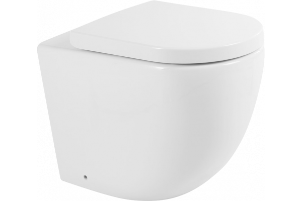 Унитаз приставной BelBagno Sfera-r BB2141CBR безободковый, крышка BB865SC с микролифтом