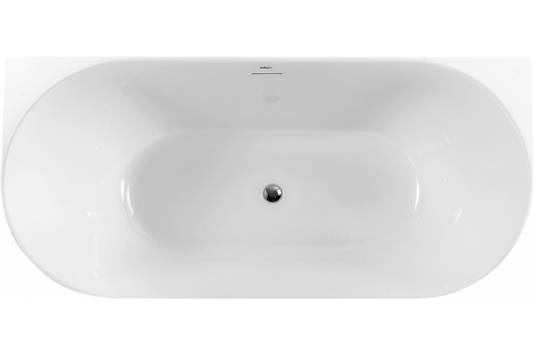 Акриловая ванна BelBagno BB412 170x80 см, овальная, со сливом-переливом, с донным клапаном
