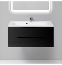 Тумба с раковиной BelBagno Marino 100 nero lucido