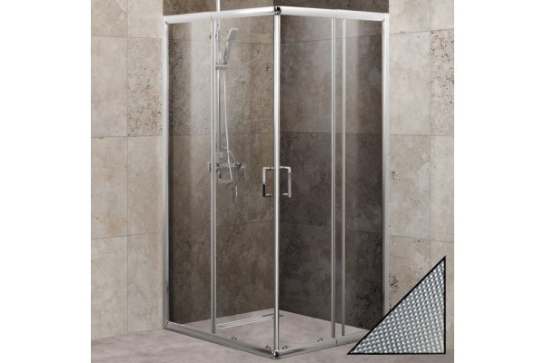 Душевой уголок BelBagno Unique A-2-75/90-P-Cr стекло punto