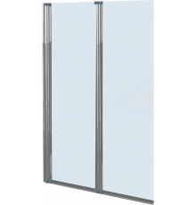 Шторка на ванну BelBagno Uno V-2-110/150-C-Cr стекло прозрачное