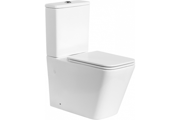 Унитаз-компакт BelBagno Ardente-R BB02093CPR безободковый, крышка BB2312SC с микролифтом, бачок BB02093T