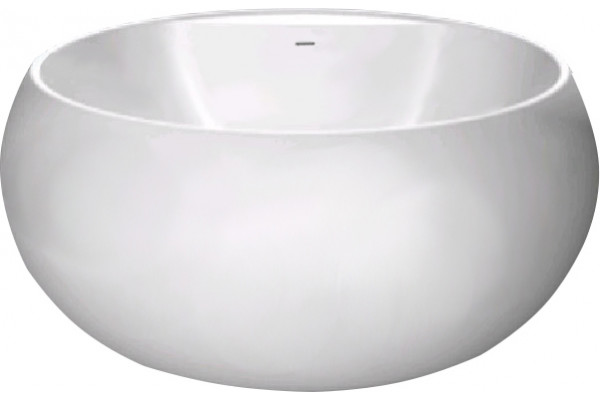 Акриловая ванна BelBagno BB30-1550 без опоры 155x155 см, отдельностоящая, круглая