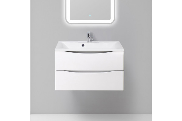 Тумба с раковиной BelBagno Marino 80 bianco lucido, подвесная